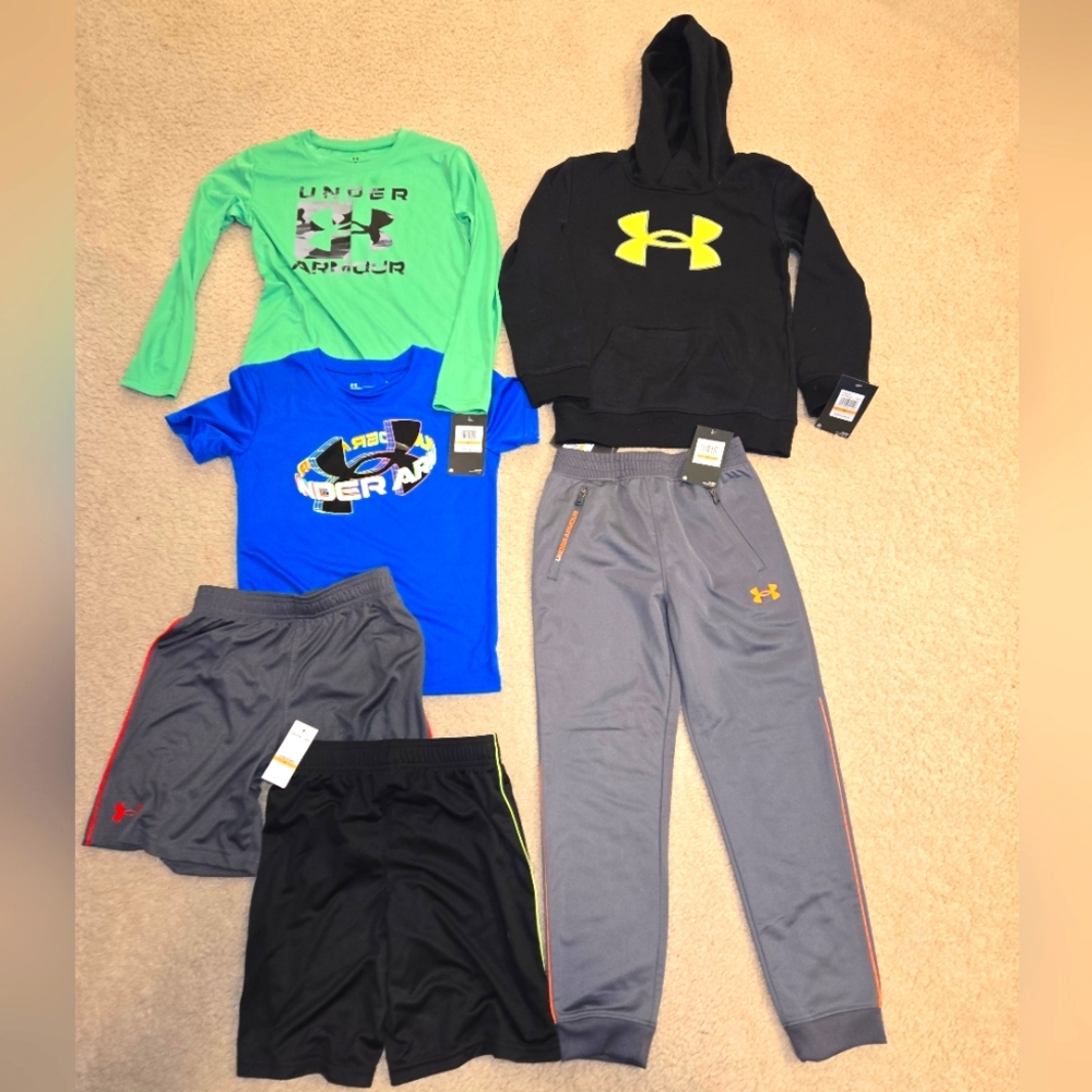 NWT Boys size 7 Under Armour lot